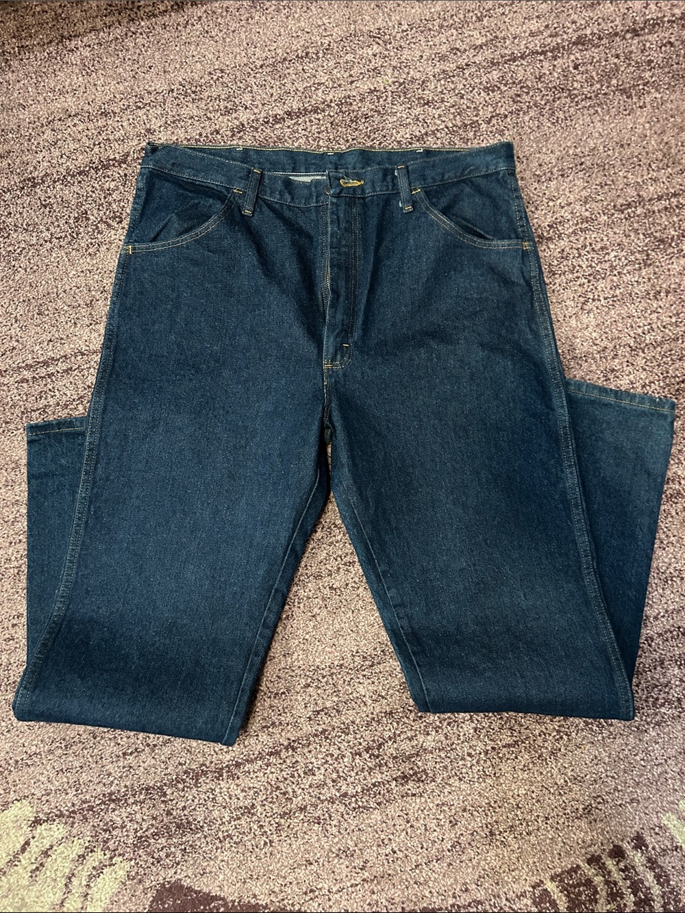 Men's Rustler Straight Fit Dark Jeans